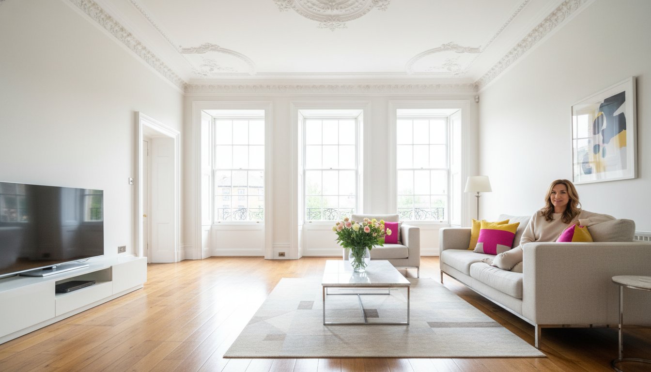 Elegant period-style home interior